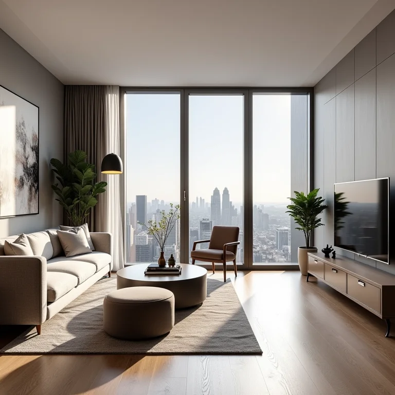 Otimização de espaços na decoração moderna em apartamentos.