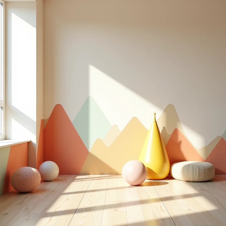 Padrões geométricos seguros e duráveis para quarto de crianças