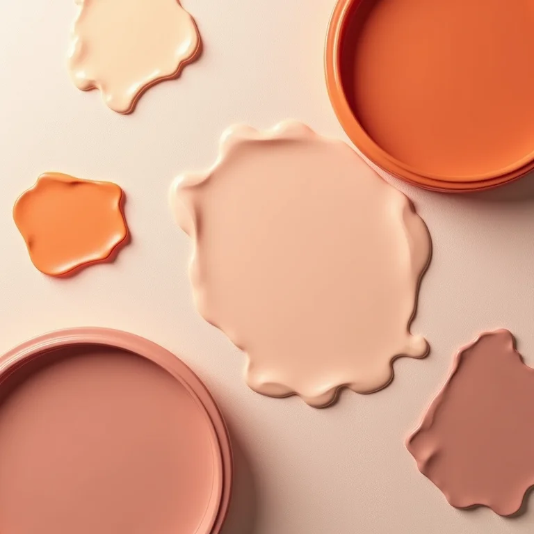 Paleta de cores com amostras de tinta para fachada.