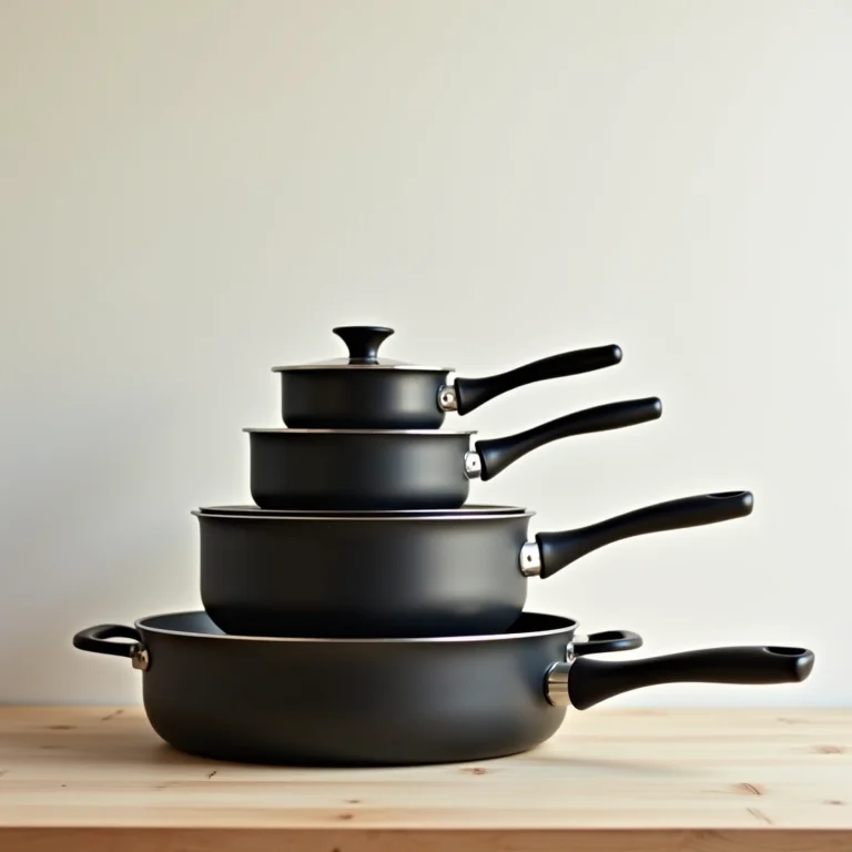 Panelas de diferentes tamanhos empilhadas para economizar gás