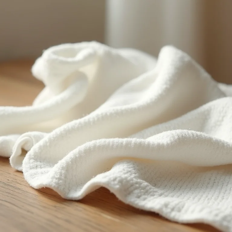 Pano de algodão sendo usado para limpeza delicada