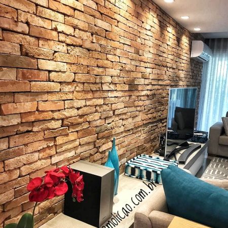 Efeito Envelhecido com Tijolos de Demolição - inspiração