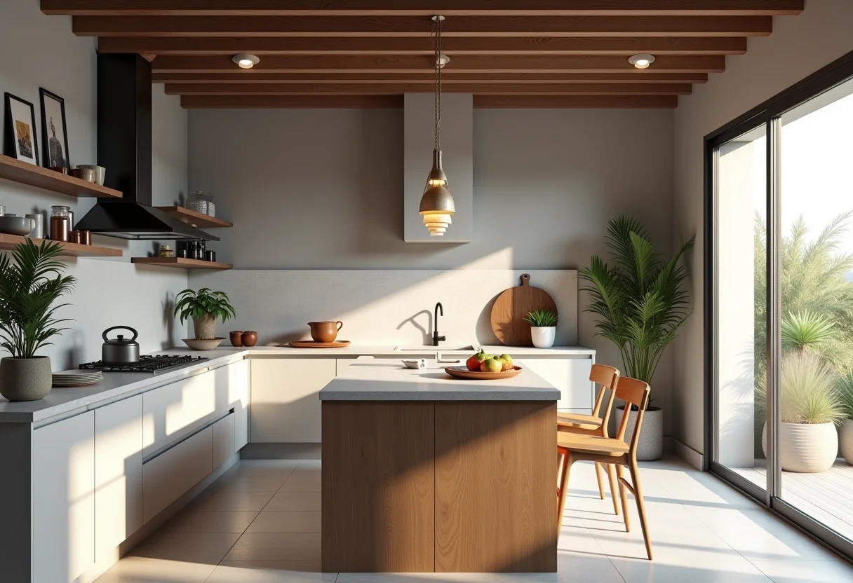 Passo a passo da instalação de uma ilha em cozinha americana decorada.