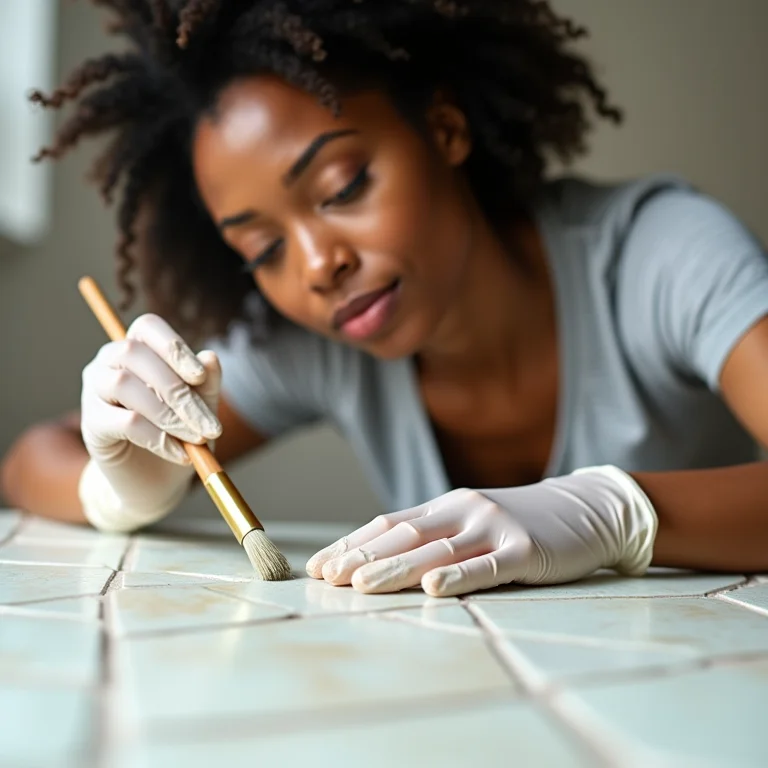 Pintando azulejos com camadas finas