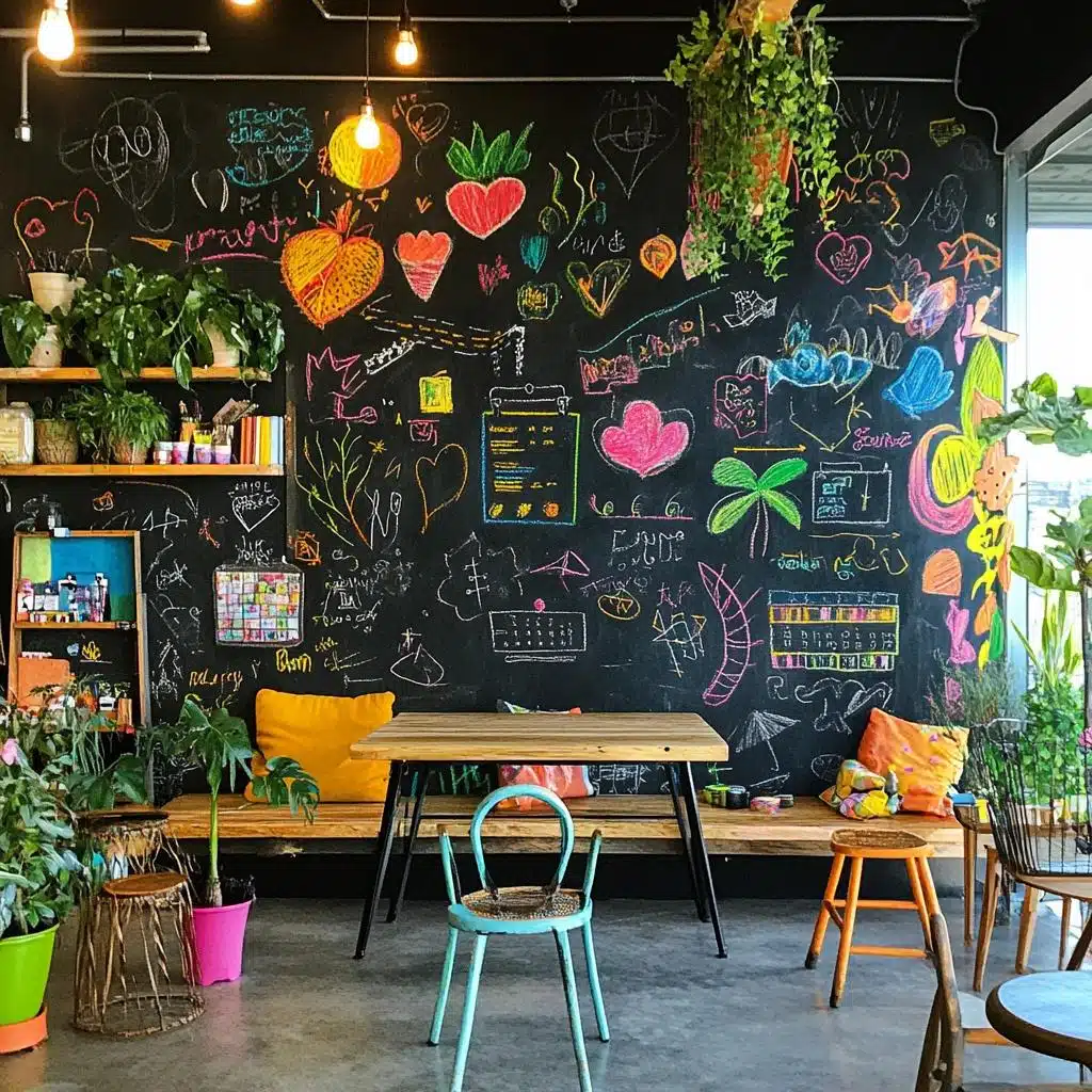 Efeito Lousa: Uma Parede Interativa e Divertida - inspiração