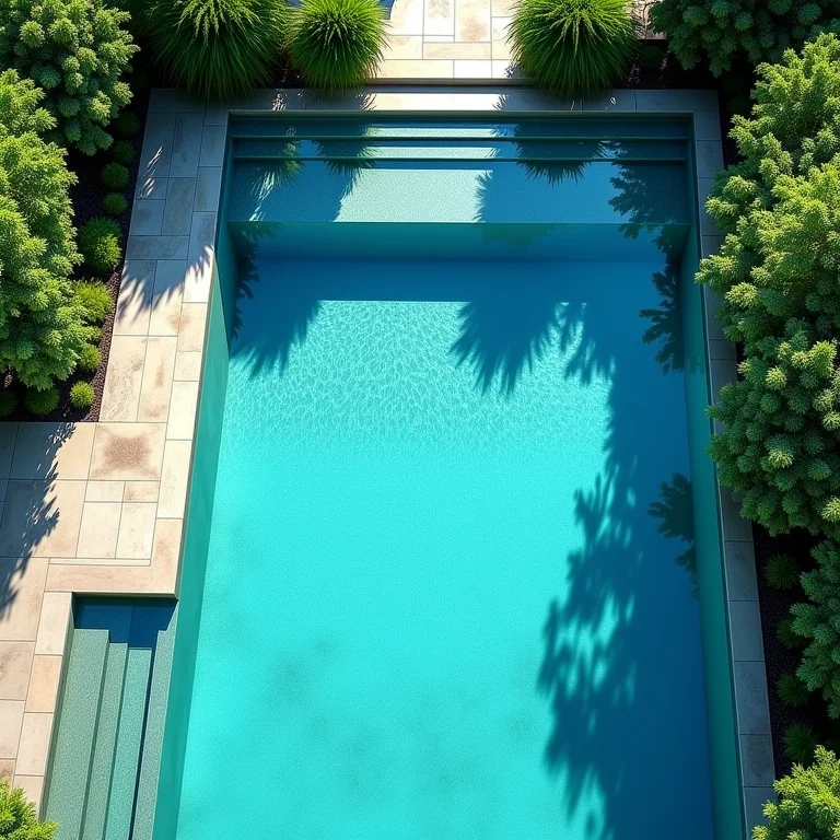 Piscina ideal para um jogo de vôlei aquático