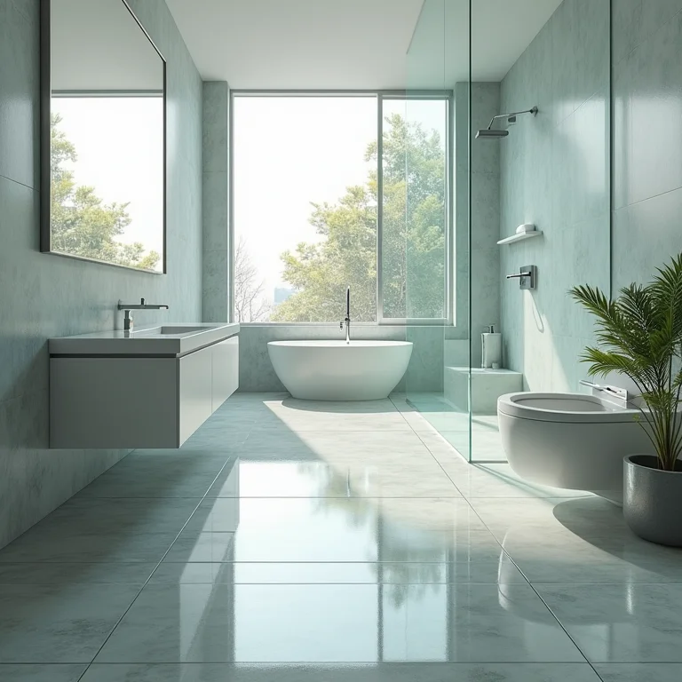 Piso de pastilhas de vidro resistente e durável