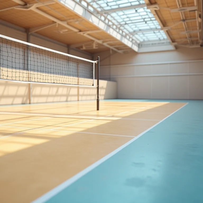 Piso de poliuretano (PU) para quadra de vôlei
