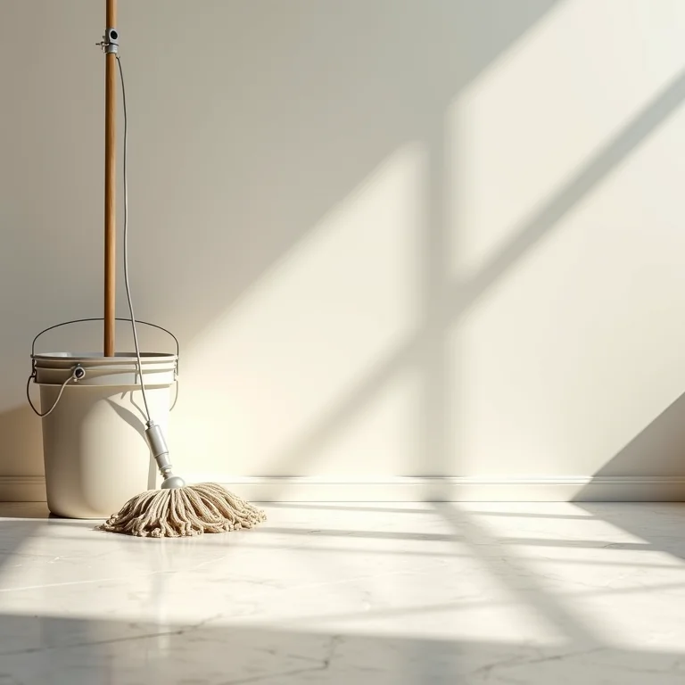 Piso infantil sendo limpo com facilidade