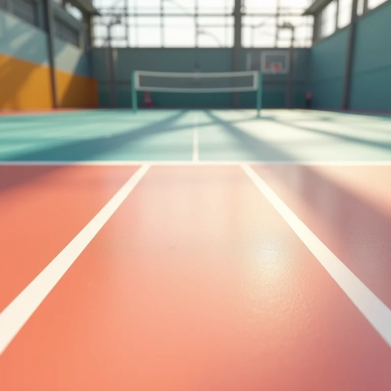 Piso vinílico (PVC) para quadra de vôlei