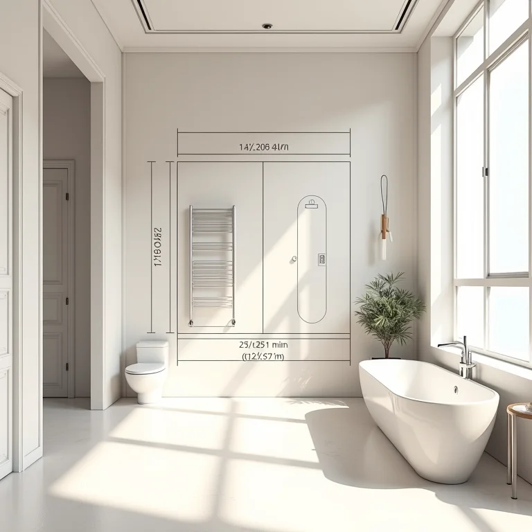 Planejamento e layout de banheiro Art Déco