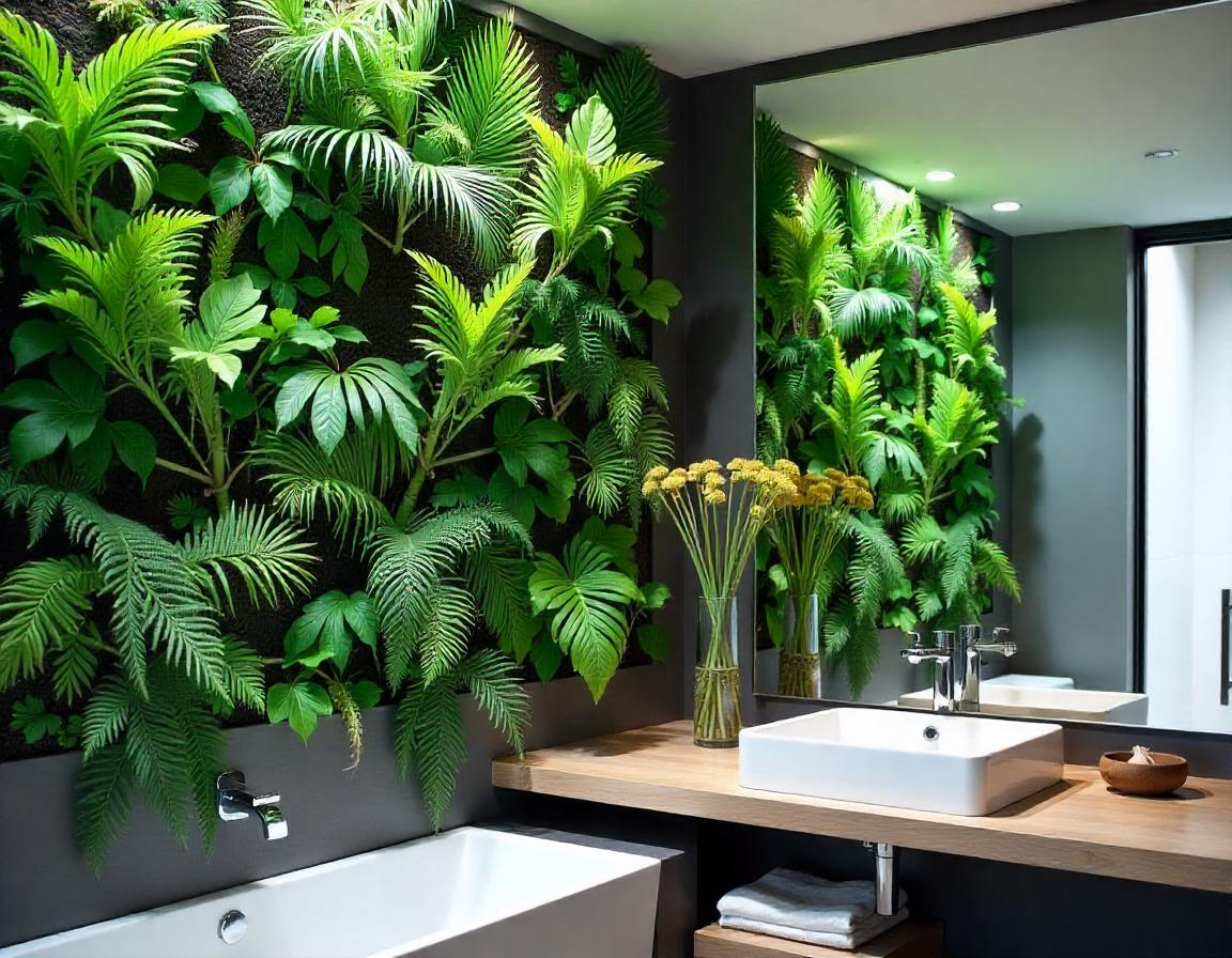 Mini Jardim Vertical: Uma Parede Verde Cheia de Vida - inspiração