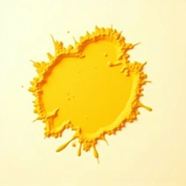 Pó de açafrão derramado criando mancha