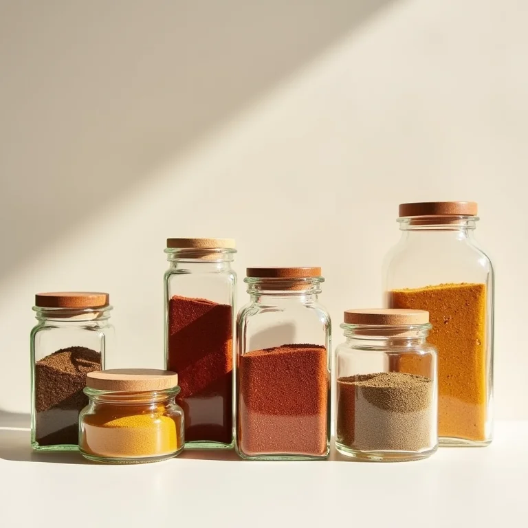 Potes de vidro ideais para armazenar temperos