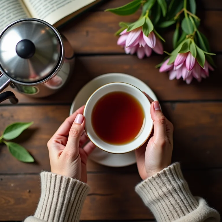 Preparing passionflower tea