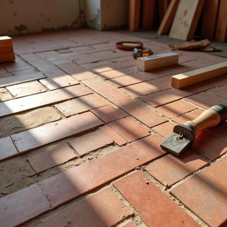 Processo de instalação simplificada de revestimento de tijolinho