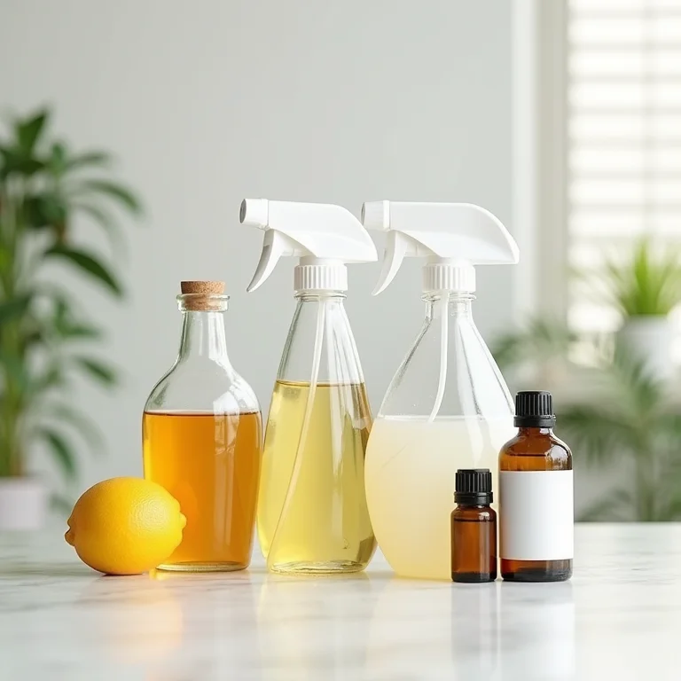 Produtos de limpeza caseiros para pisos