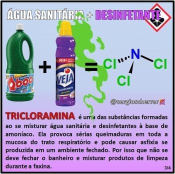 Mistura Explosiva com Água Sanitária: Cores Vibrantes como Alerta - inspiração