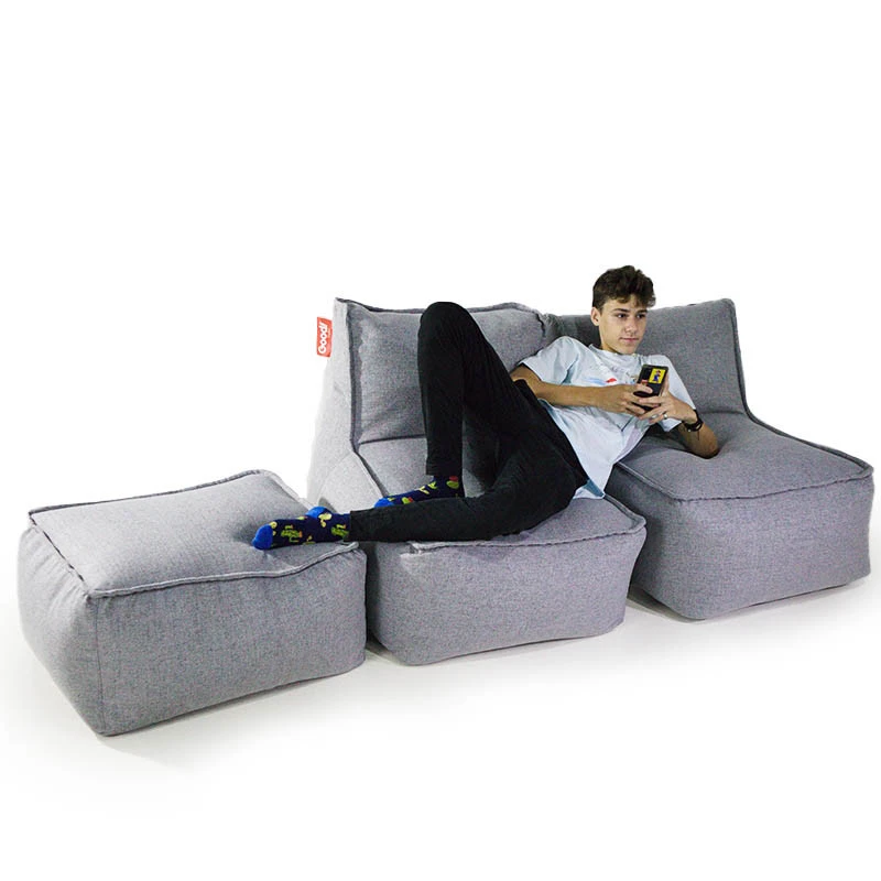 Puff de Jeans Customizado: Despojado e Cheio de Personalidade - detalhe