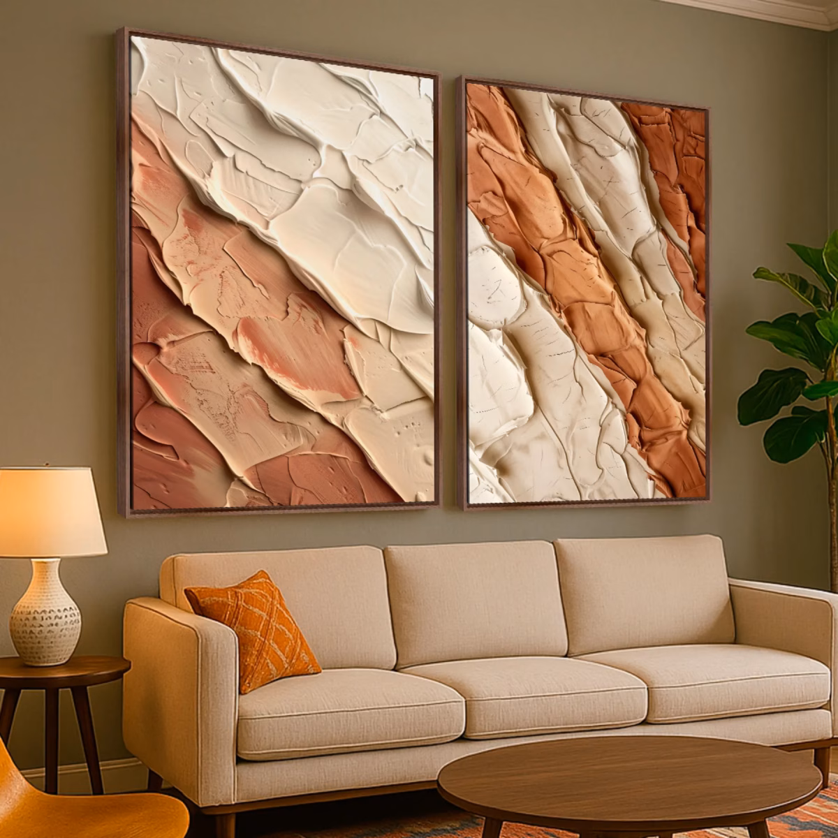 Quadros com Texturas Naturais: Aconchego e Sofisticação - inspiração