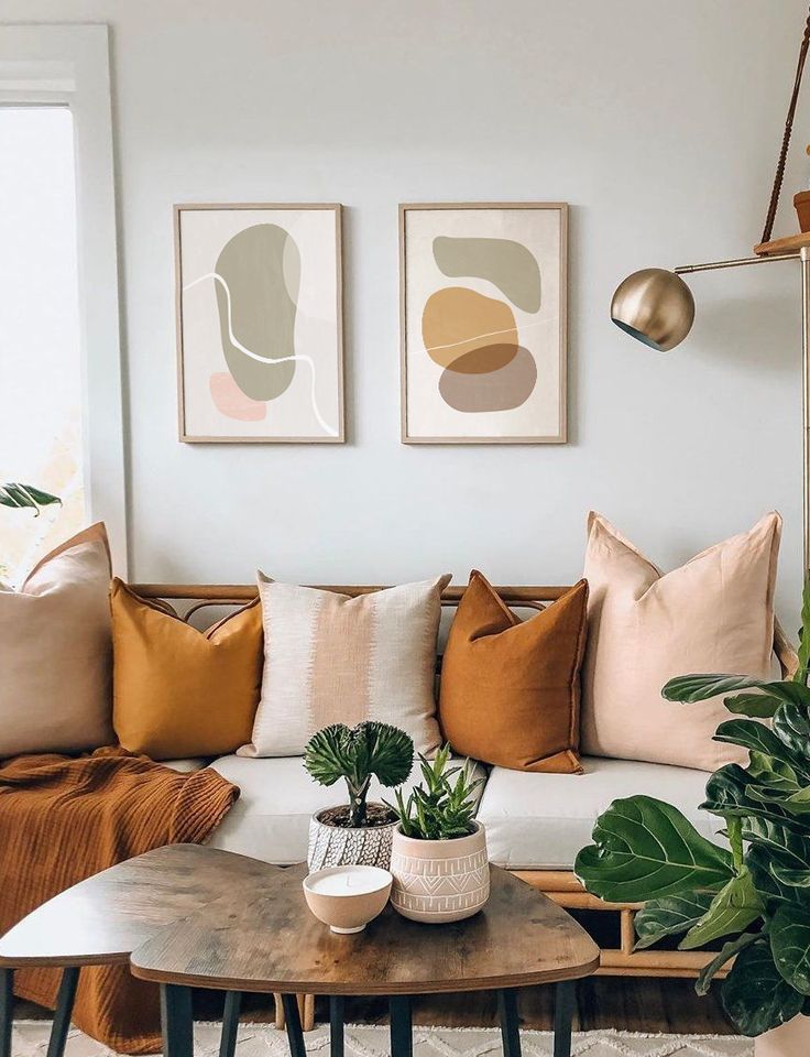 Quadros para sala decorada com tons ...