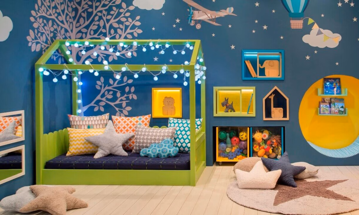 Quarto de Bebê Pequeno com Decoração Montessoriana Lúdica - inspiração