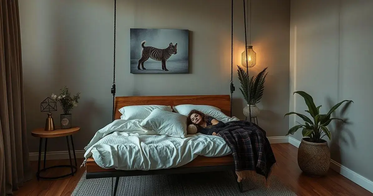 Quarto Funcional com Cama Suspensa e Espaço de Trabalho Integrado - detalhe