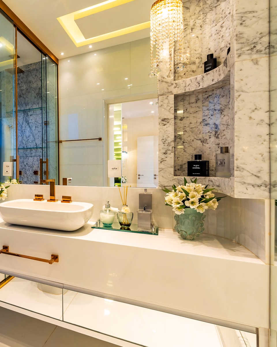 Com Mármore Carrara para Sofisticação Absoluta - inspiração