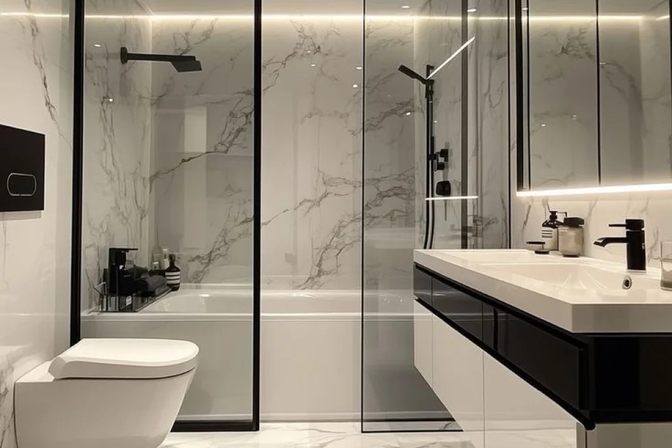 Elegância em Preto e Branco: Modernidade Atemporal - detalhe