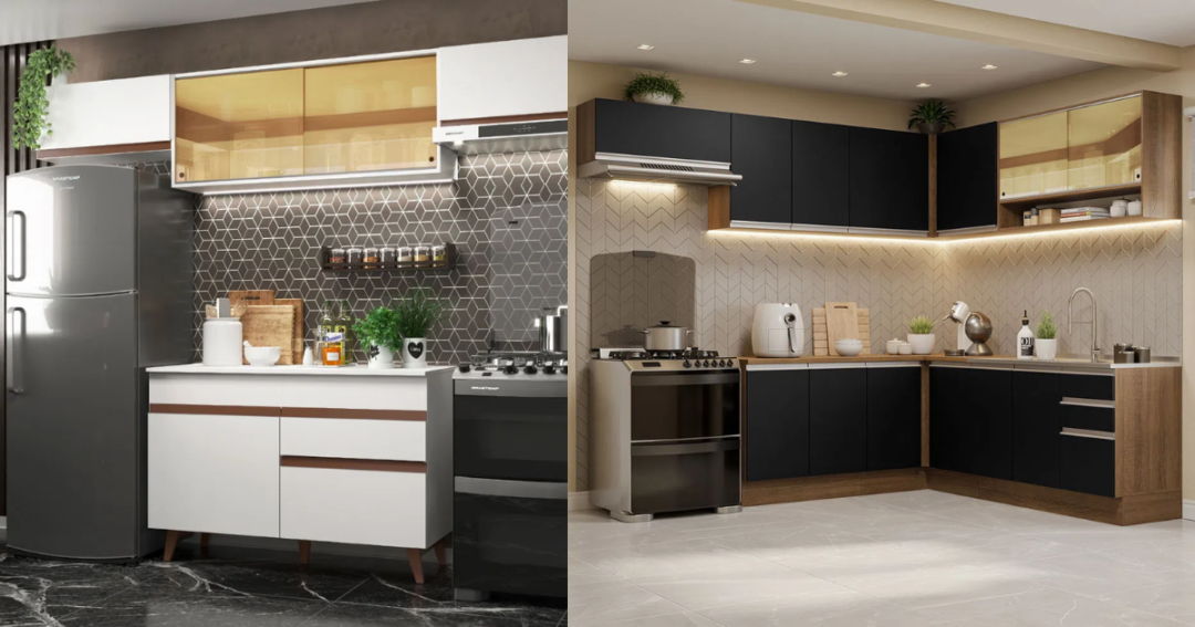 Cozinha Charmosa com Papel de Parede Lavável - inspiração