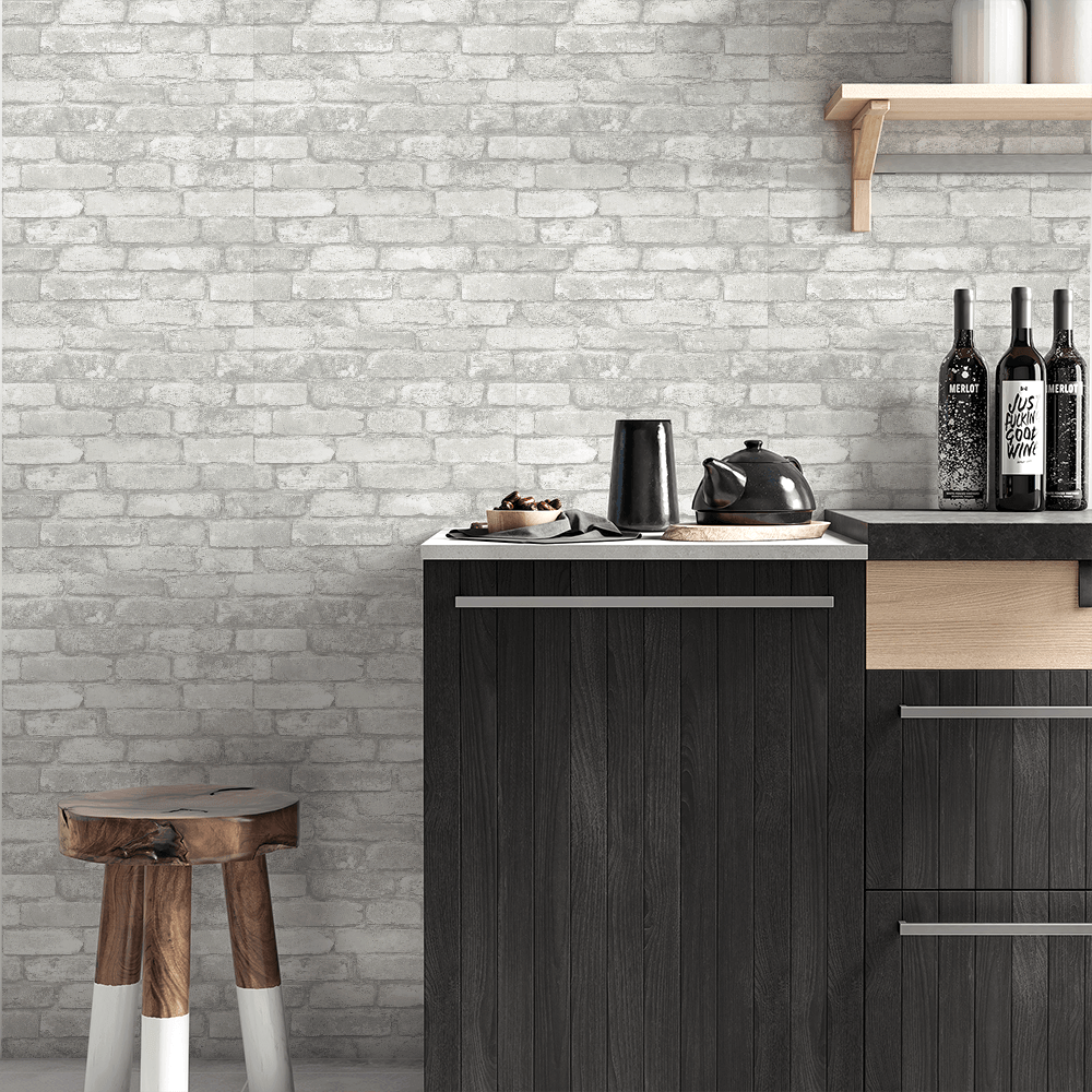 Efeito Tijolinho Aparente com Adesivo Rústico - inspiração