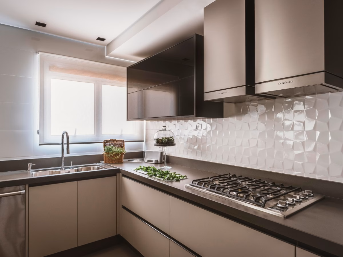Revestimento 3D: Textura e Modernidade na Sua Cozinha - inspiração