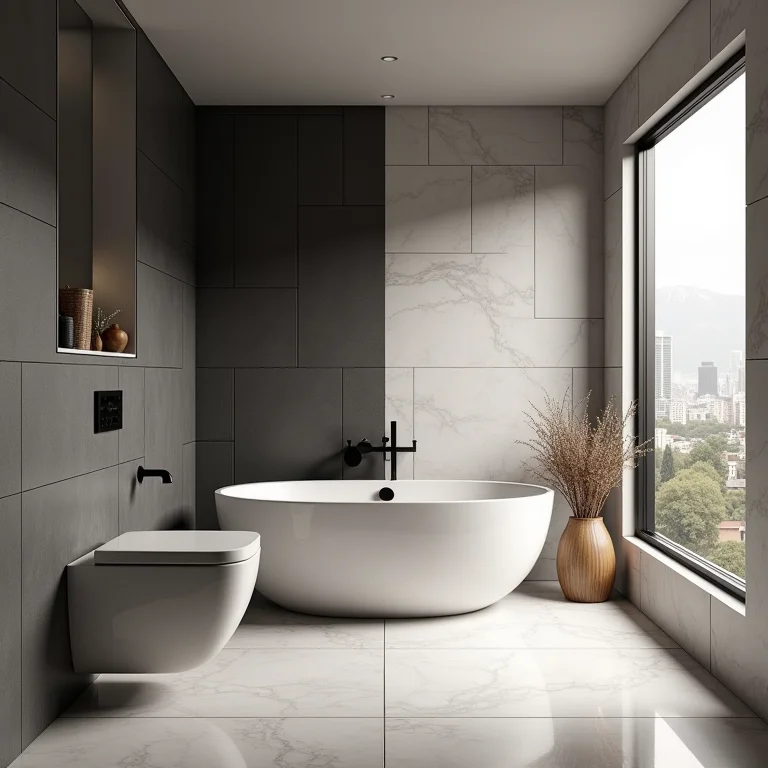 Revestimentos a evitar em banheiros pequenos