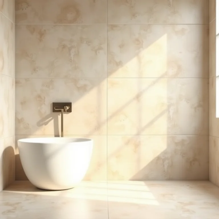 Revestimentos claros para banheiro pequeno