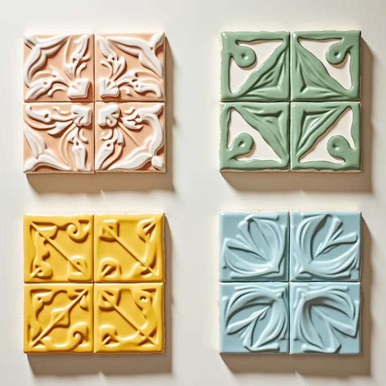 Revestimentos de azulejo coloridos para cozinha