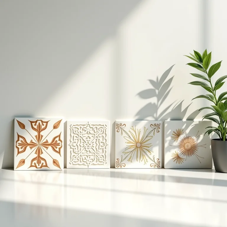 Revestimentos retrô sustentáveis com padrões geométricos e florais