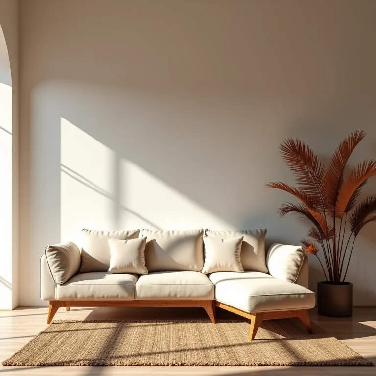 Sala de estar com decoração escandinava: minimalismo acolhedor