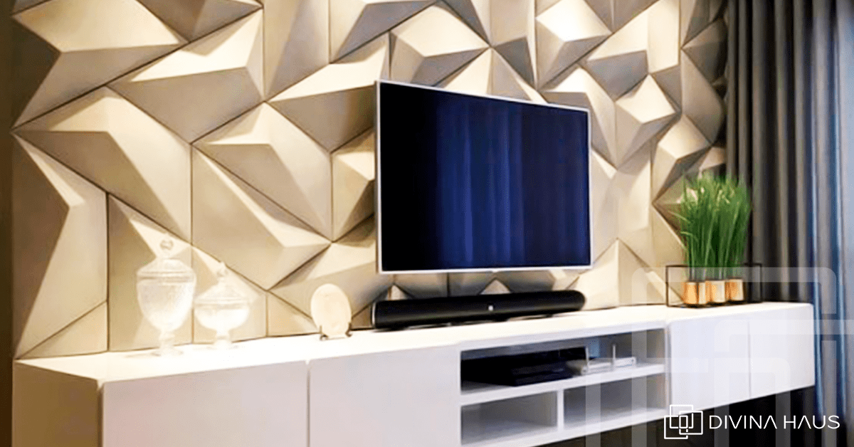 Com Revestimento 3D: Textura e Personalidade nas Paredes - detalhe