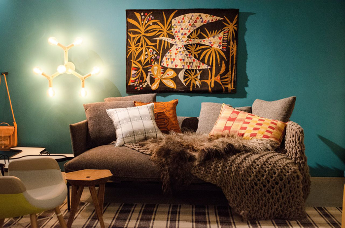 Sala Aconchegante com Almofadas e Mantas Texturizadas - inspiração