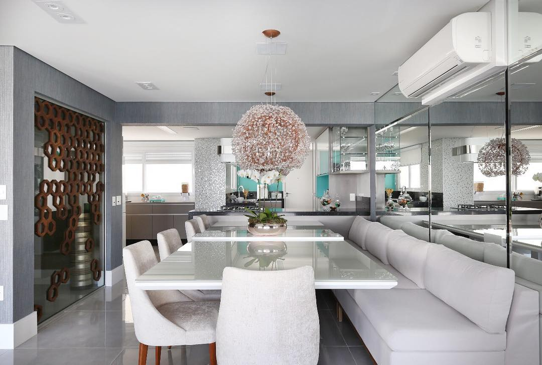 Sala de Jantar Aconchegante com Toque de Caramelo - ideia