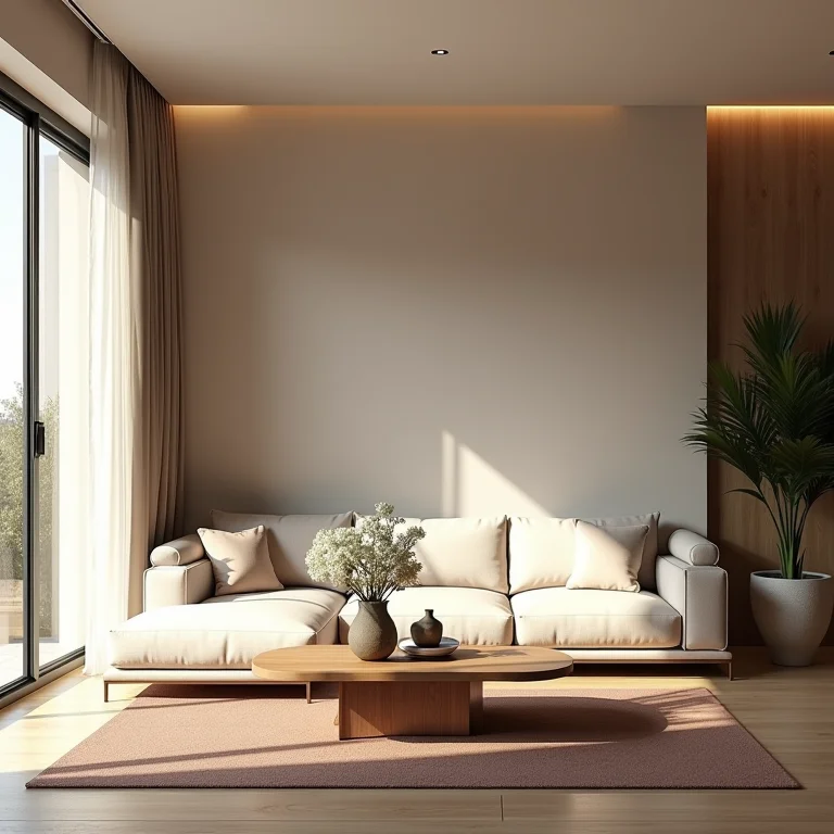 Sala dividida em áreas de acordo com o Baguá