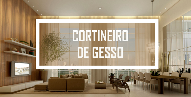 Sanca de Gesso com Cortineiro Embutido: Praticidade e Design em Harmonia - detalhe