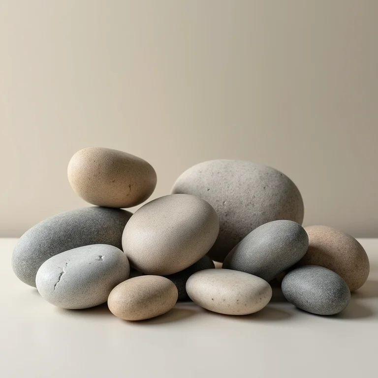 Seixos rolados para revestimento de banheira