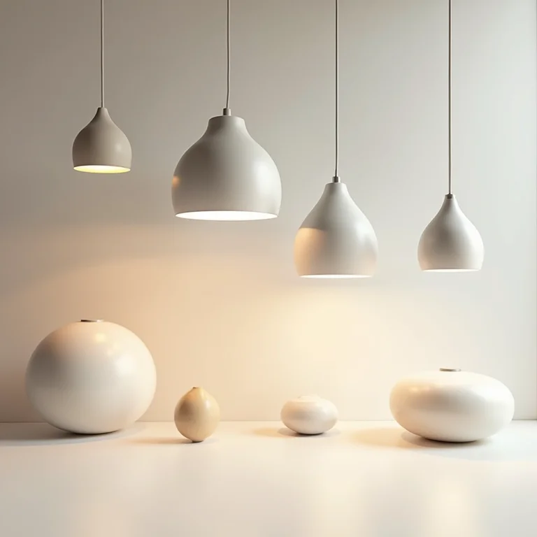 Seleção de pendentes para mesa de jantar