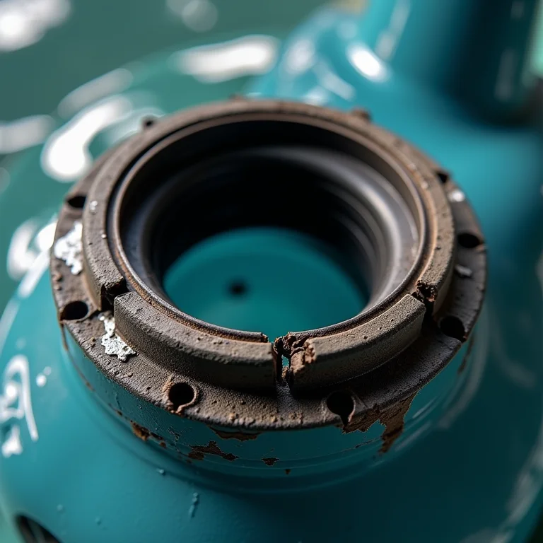 Selo mecânico desgastado de bomba de piscina