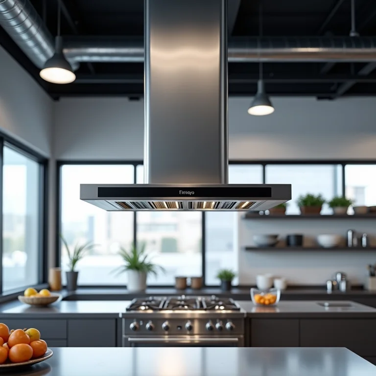 Sistema de ventilação e exaustão em cozinha industrial