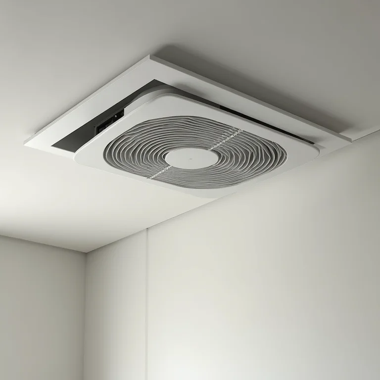 Sistema de ventilação eficiente e silencioso para banheiro moderno