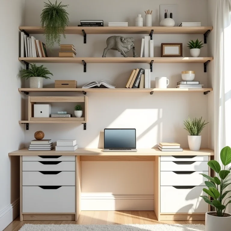 Soluções de armazenamento inteligente para home office