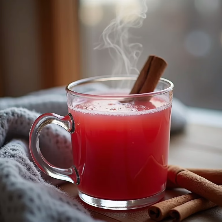 Suco de casca de melancia quente para os dias frios