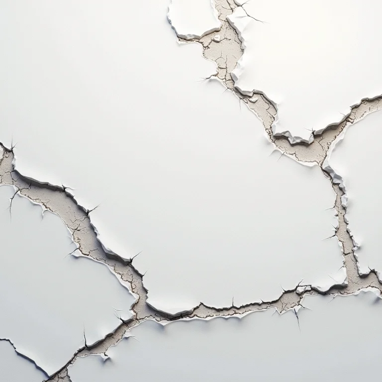 Superfície irregular e danificada